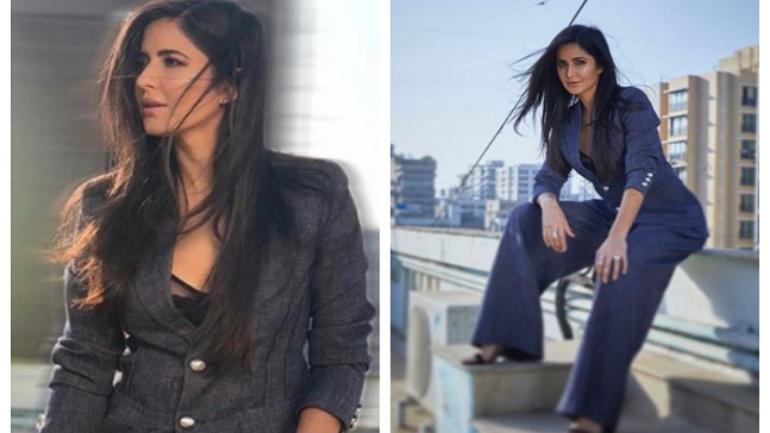 Photo of Katrina Kaif Kelihatan Seperti Bos Wanita Dalam Pantsuit Kelabunya