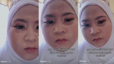 Photo of Hanya Bertahan 10 Minit, Pengantin Sedih Solekan Luntur Ketika Hari Bahagia